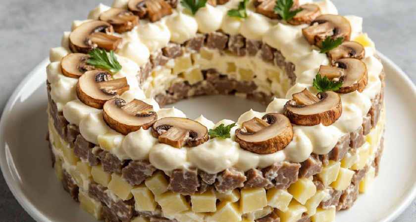 «Княгиню» готовлю каждое 8 Марта: нежный и сытный — гости растаскивают по тарелкам за секунду