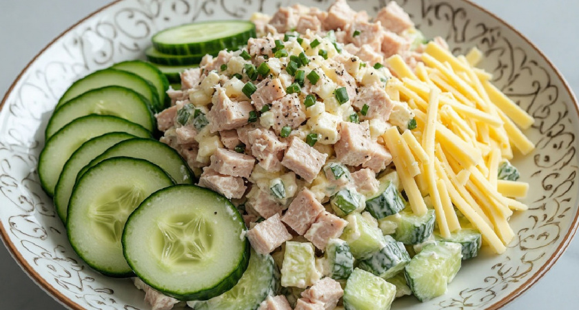 Ресторанный салат теперь готовлю дома: делюсь рецептом, который подсмотрела у повара — выходит за копейки