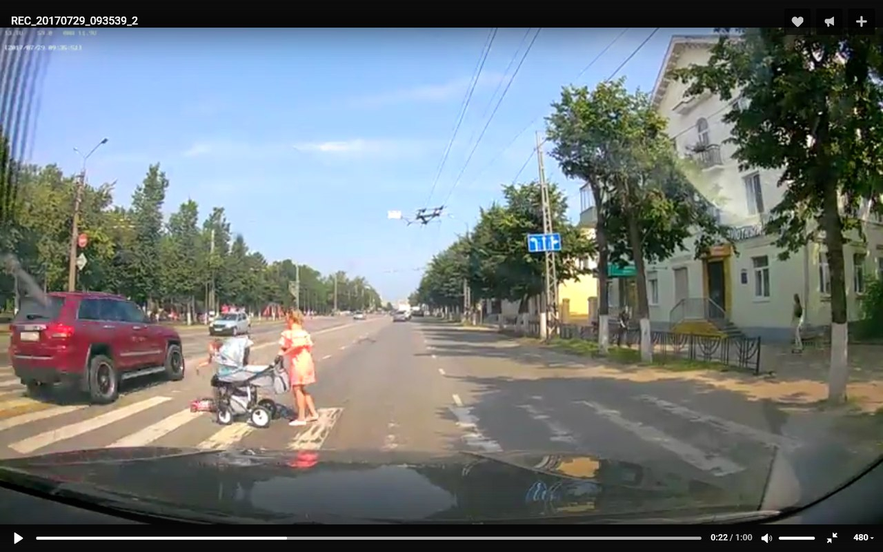В Коврове водитель едва не задавил девушку с детьми, а после этого сам сдался в полицию (видео)