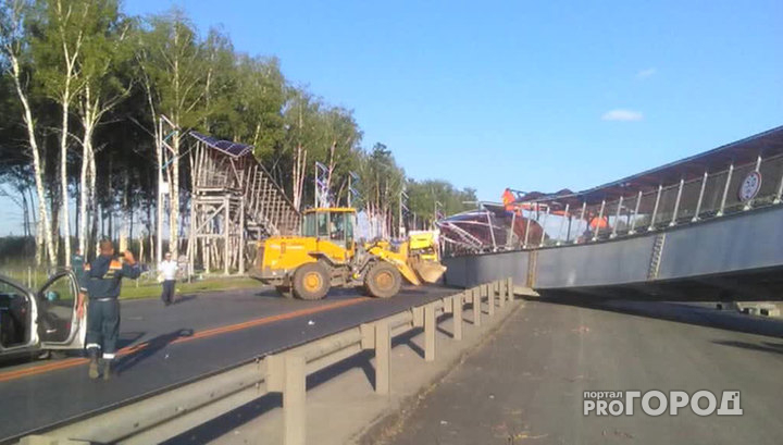 Обрушение пешеходного моста на М7: пострадавшие до сих пор в тяжелом состоянии