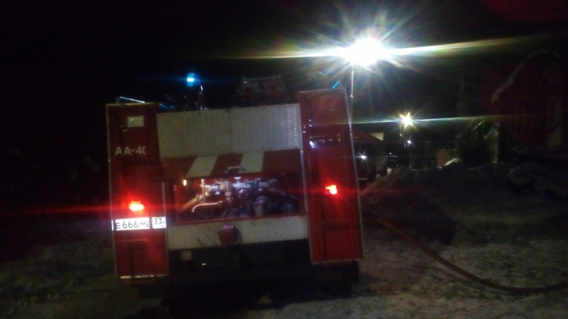 На улице Левино Поле под покровом ночи случился пожар