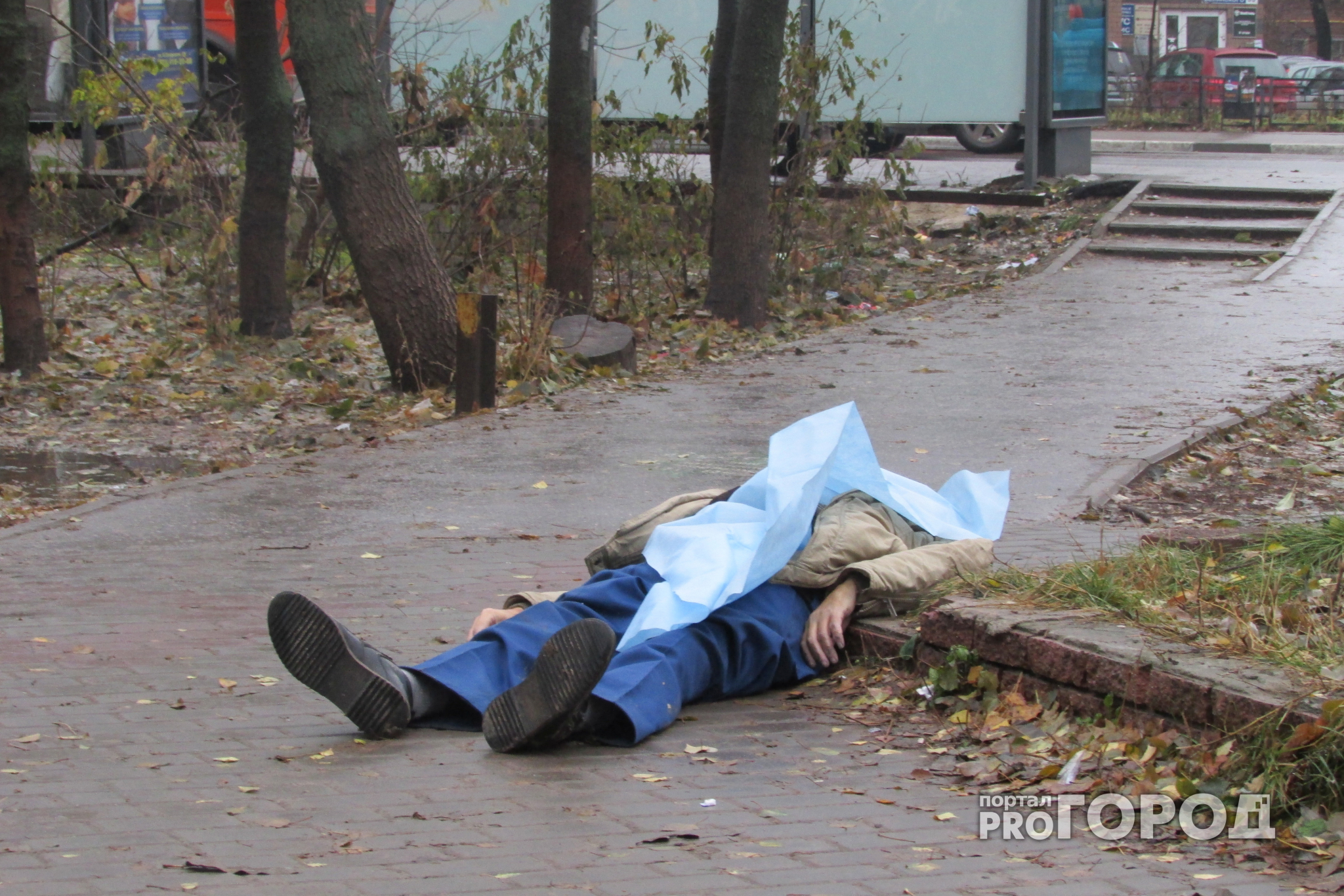 Жители Владимира стали свидетелями смерти мужчины на улице в Добром