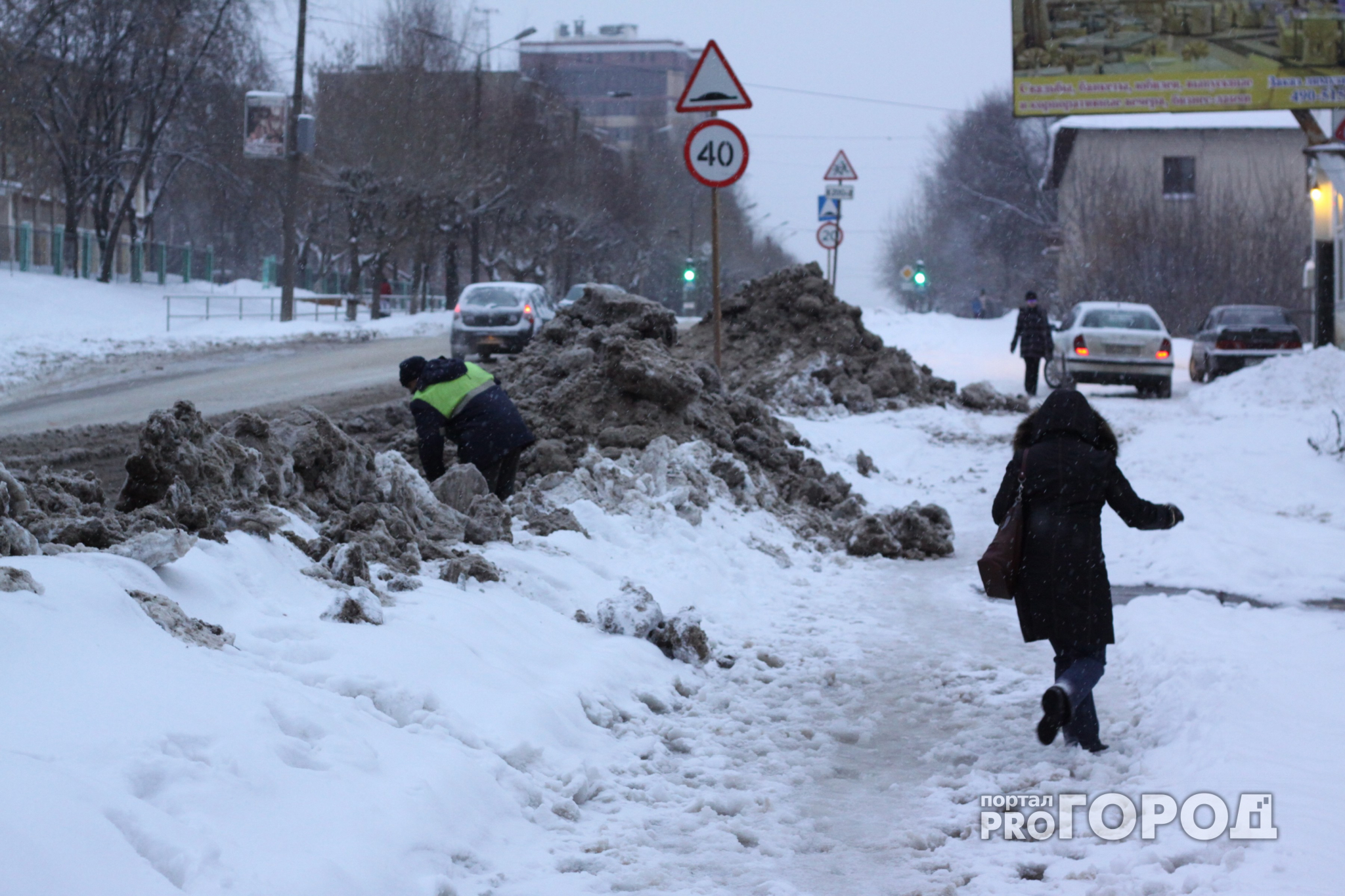 Во Владимире из-за снежных завалов сбилось расписание общественного транспорта