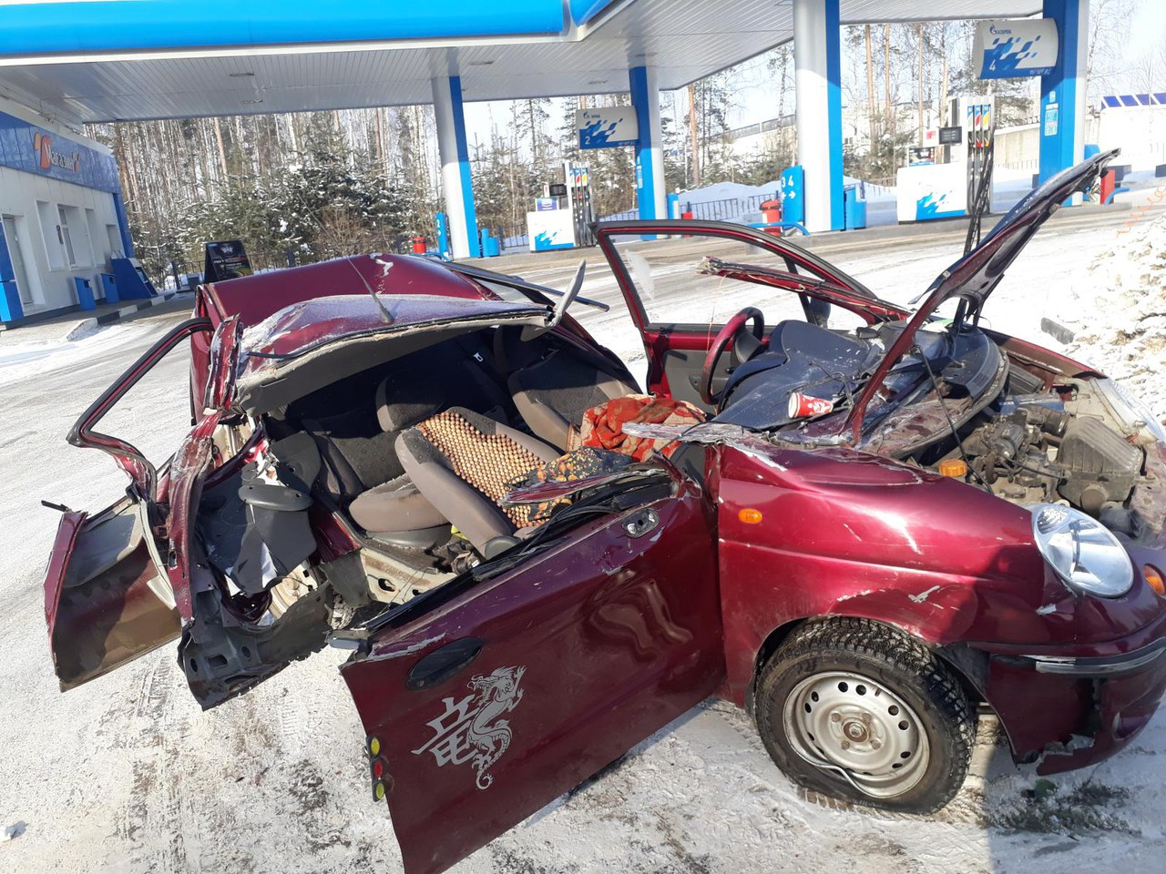 ДТП в Коврове: машину раскурочило до неузнаваемости