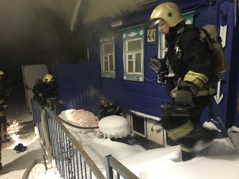 Ночью во Владимире горел частный дом