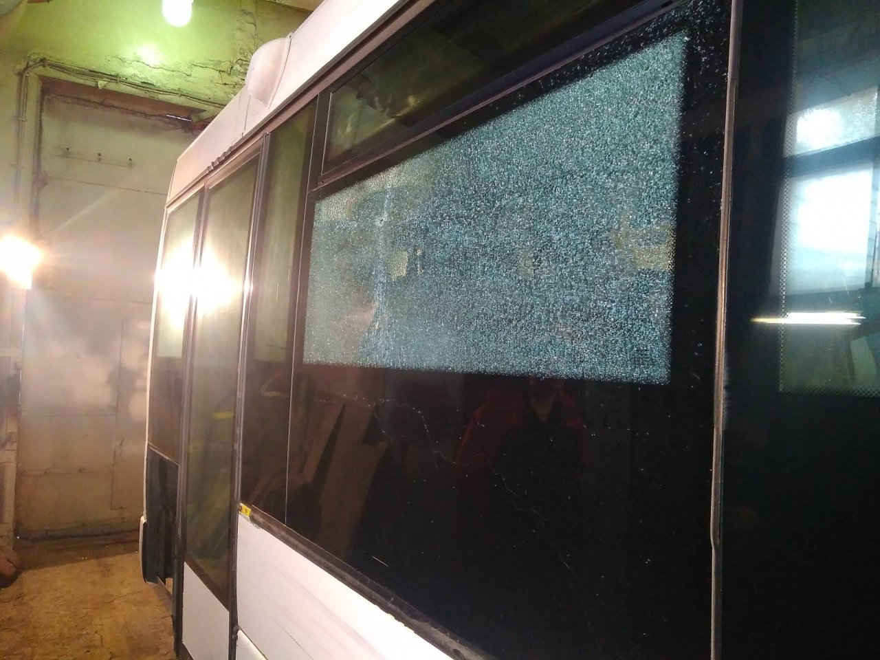 Владимирский автобус попал под "обстрел"