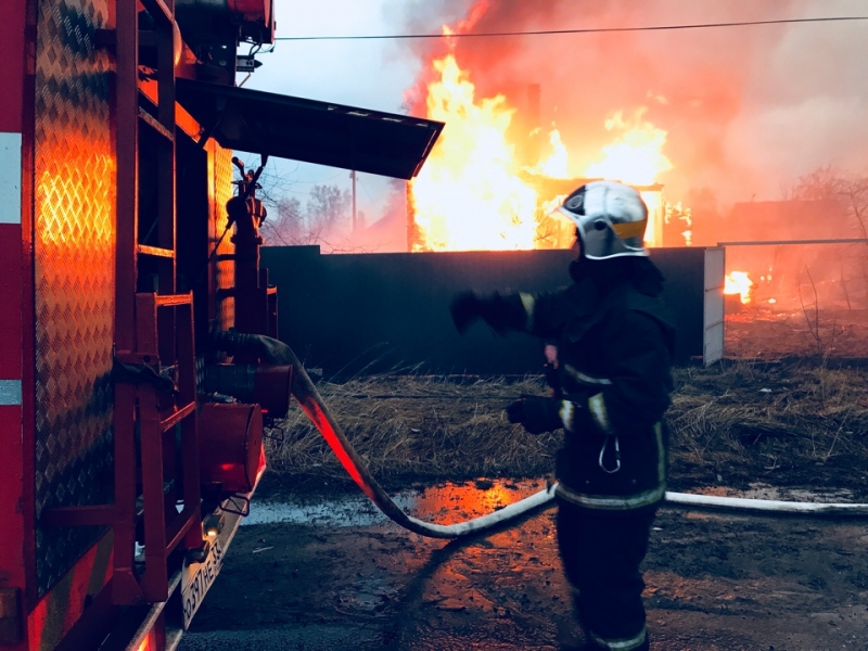 В Петушинском районе дотла сгорел жилой дом