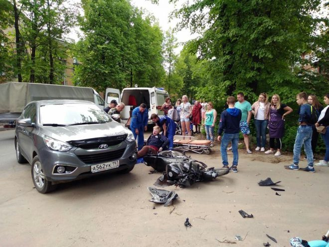 В Карабаново 15-летний мотоциклист попал в ДТП