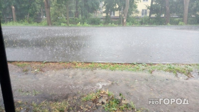 Во Владимире прошел сильный ливень с крупным градом (фото, видео)