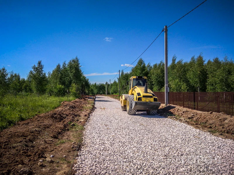 В Гусь-Хрустальном районе строят новую автодорогу к деревне Толстиково