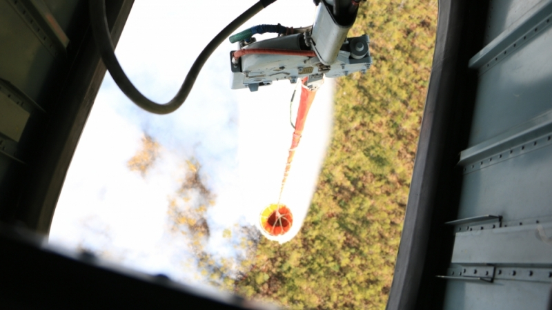 К тушению лесного пожара в Петушинском районе привлекли авиацию