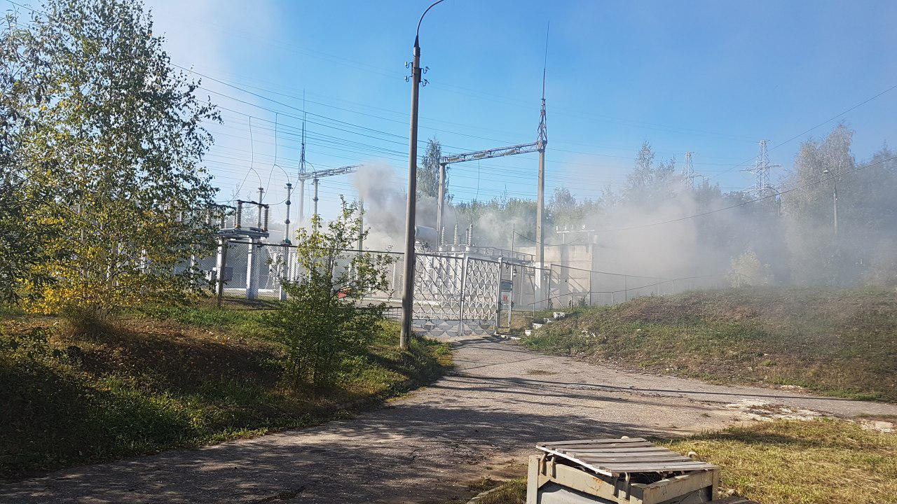 Из-за пожара на электроподстанции без света остался ТК "Тандем"