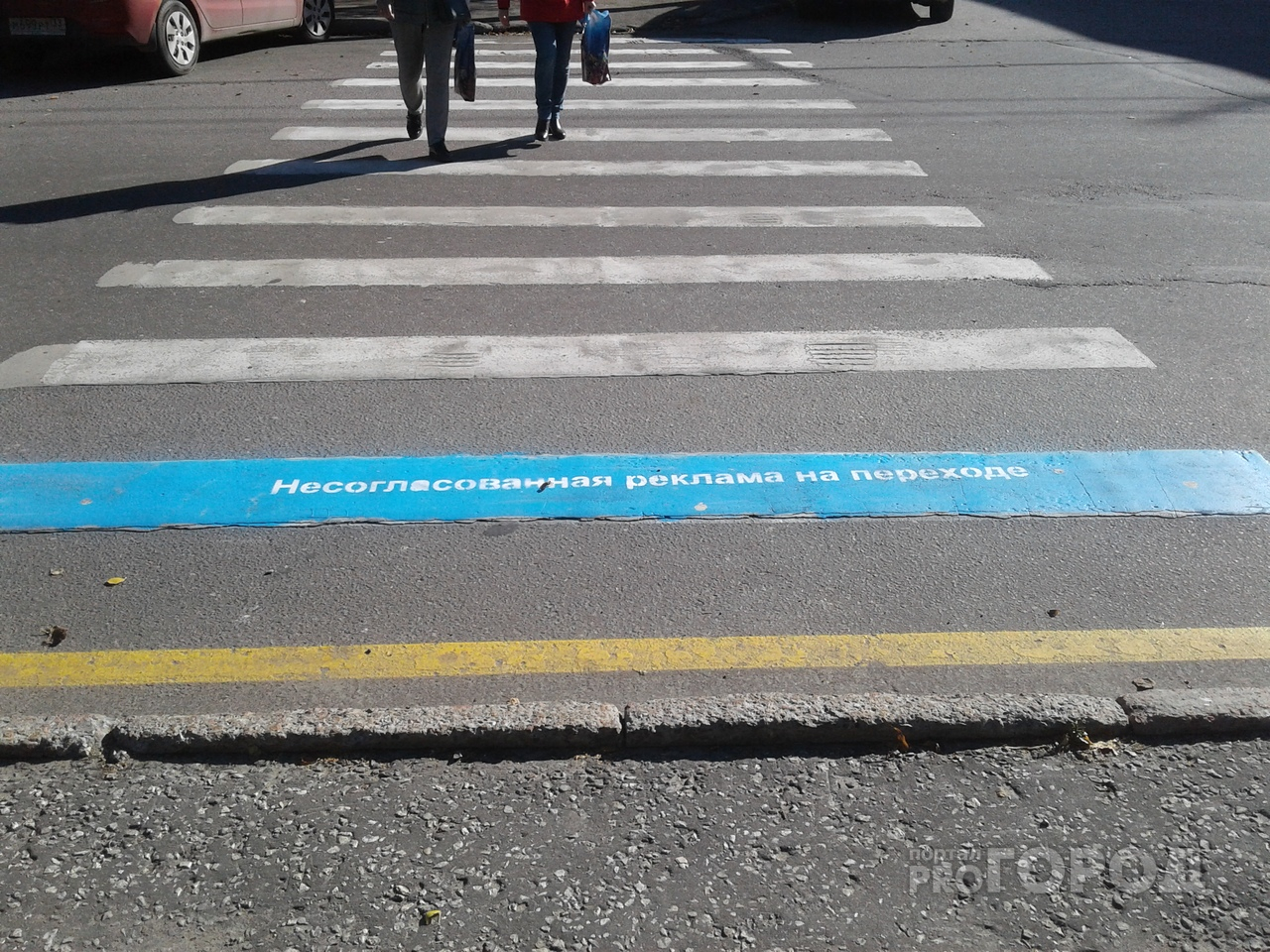 В историческом центре Владимира появились странные полосы