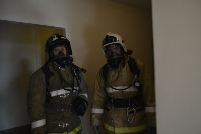 На пожаре в Коврове спасатели вынесли из огня бабушку и семью с ребенком