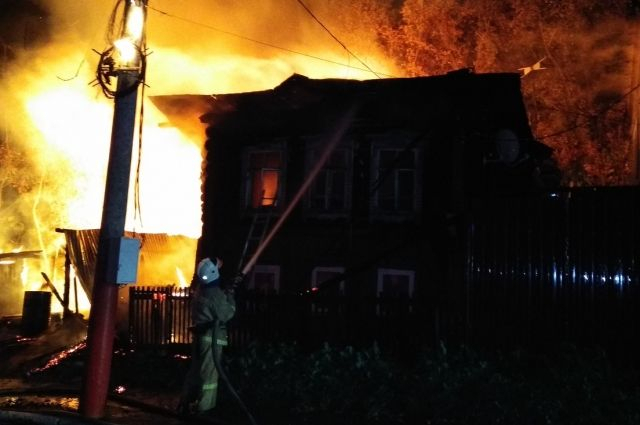 Пожар в Муроме: погибли два человека