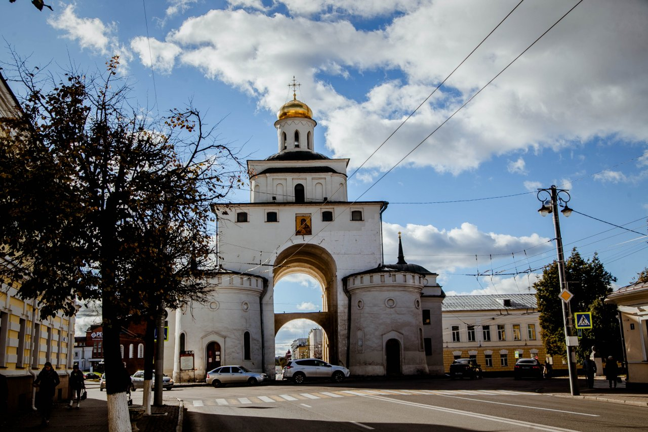 Панорама золотых ворот Владимир