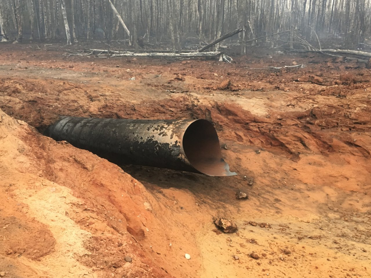 Стали известны подробности возгорания газопровода в Меленковском районе