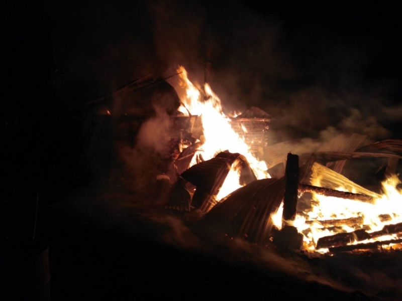 В ночь на вторник во Владимирской области случился крупный пожар