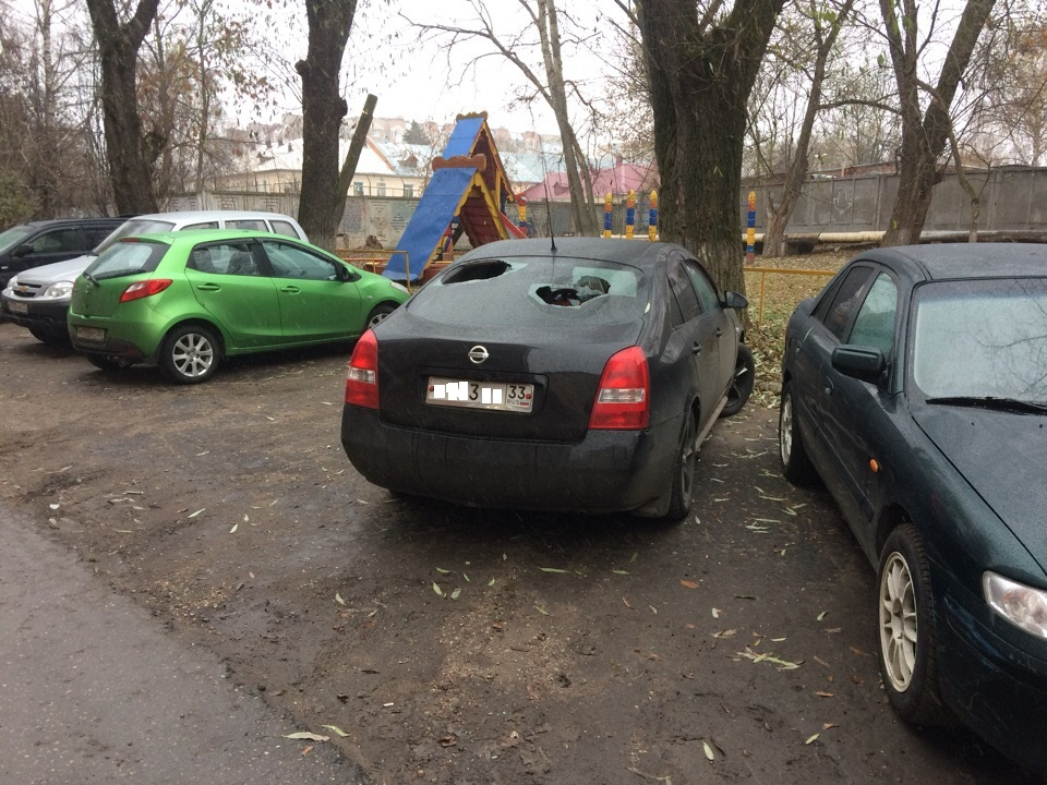 Владимирец жестко отомстил автомобилю, занявшему его место на парковке