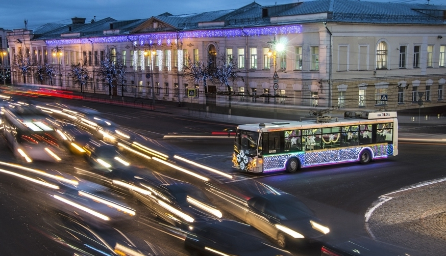В новогоднюю ночь во Владимире автобусы и троллейбусы будут бесплатными