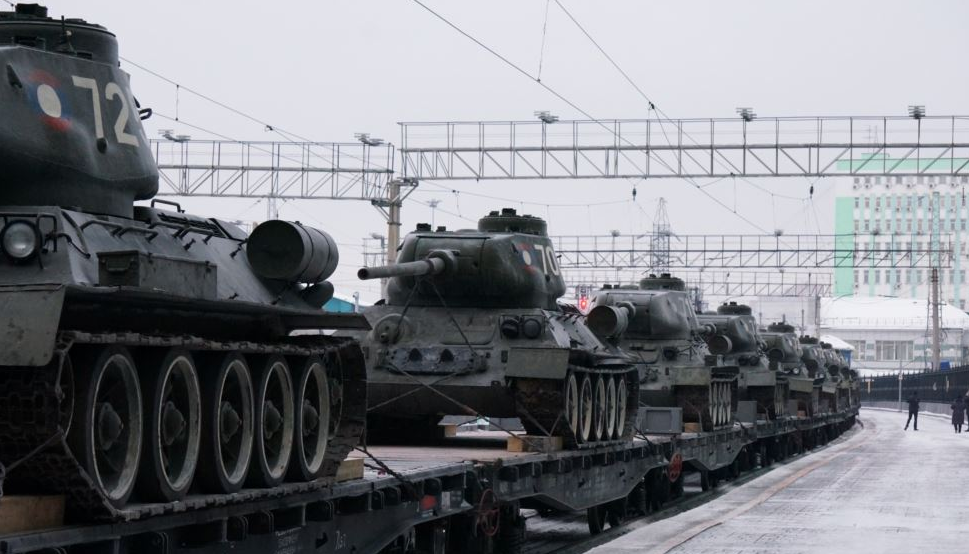 30 танков Т-34 приедут по железной дороге из Лаоса в Муром