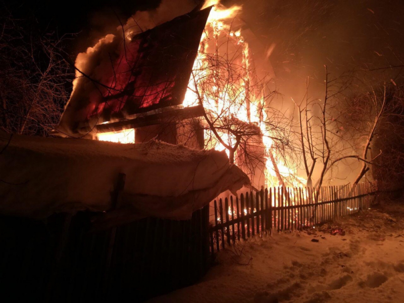 На пожаре под Владимиром обгорел пожилой мужчина