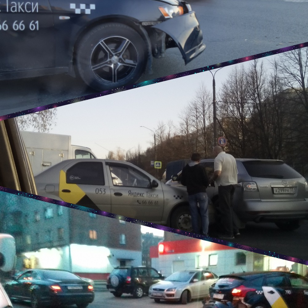 Во Владимире произошёл ряд аварий с участием таксистов