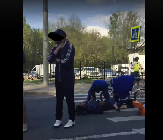 Во Владимире мотоциклист сбил человека на пешеходном переходе