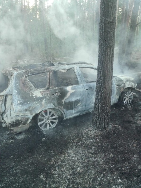 В Киржачском районе сгорели сразу два легковых авто