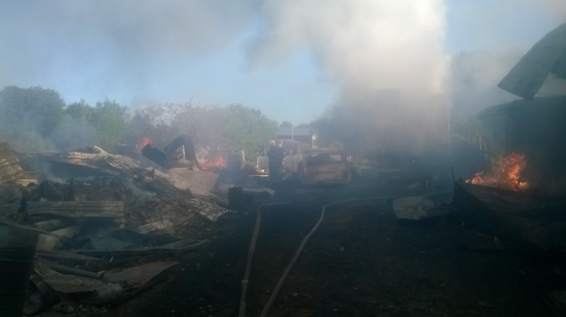 В Собинском районе произошел страшный пожар