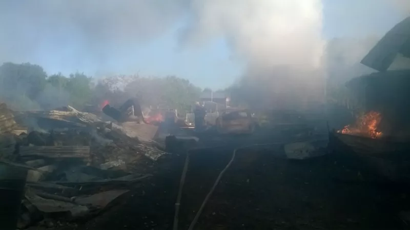 Фото к статье: В Собинском районе произошел страшный пожар