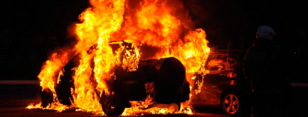 В Суздальском районе сгорел человек в машине