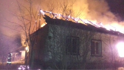 В Гусь-Хрустальном районе огонь полностью уничтожил жилой дом