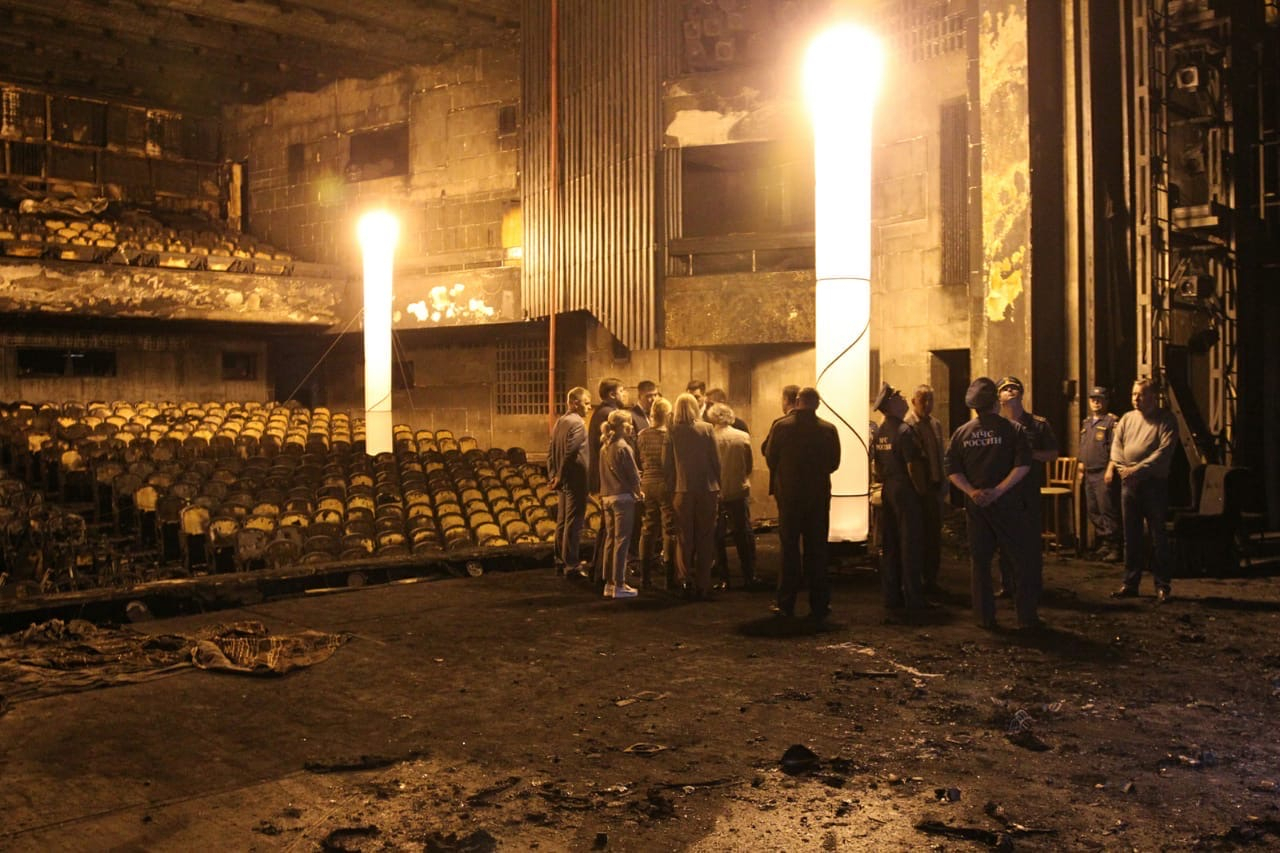 Власти оценили ущерб, причиненный драмтеатру пожаром