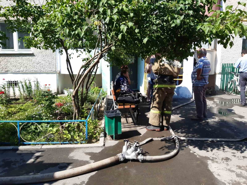 На пожаре в Гусь-Хрустальном спасли пять человек
