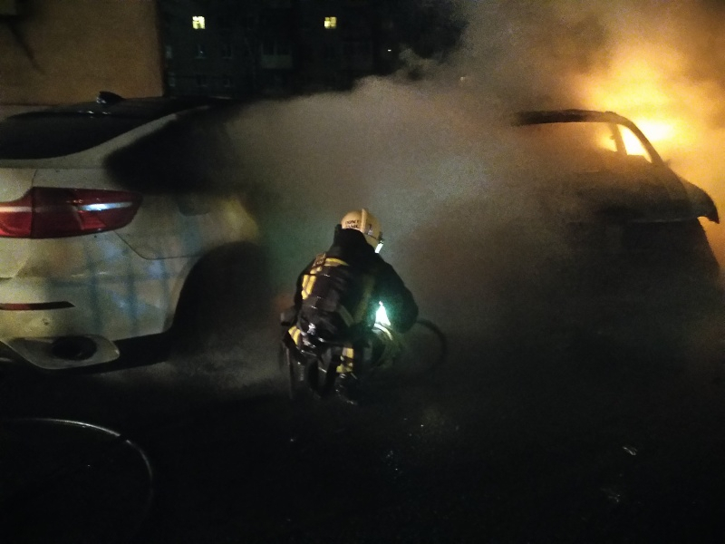 На трассе М-7 во Владимире вспыхнул автомобиль