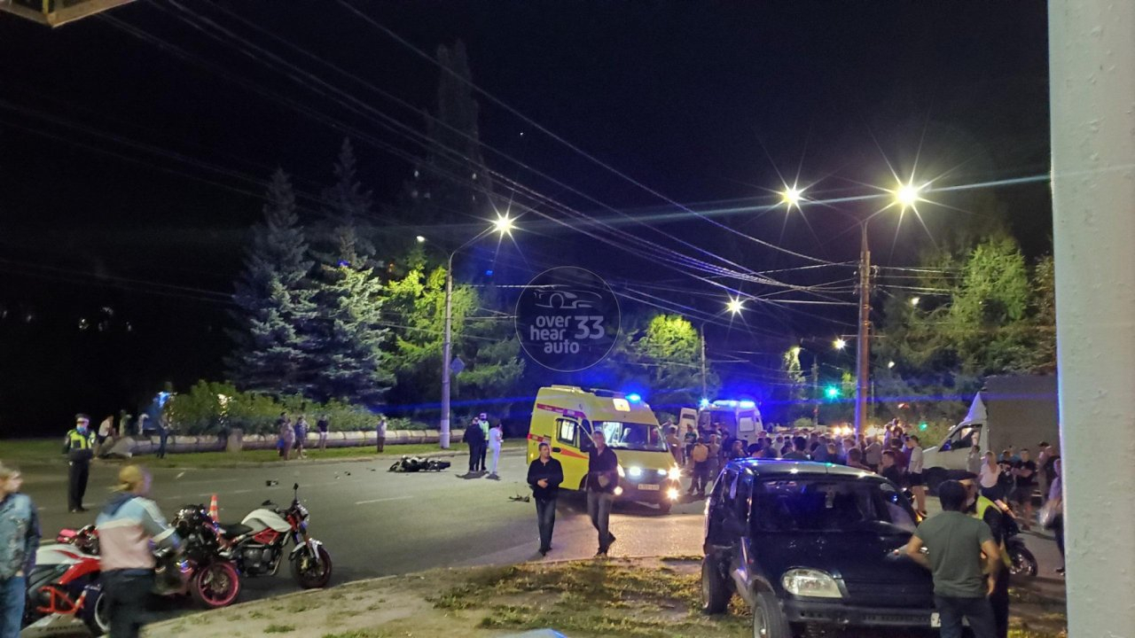 Во Владимире мотоциклист погиб при столкновении с автомобилем