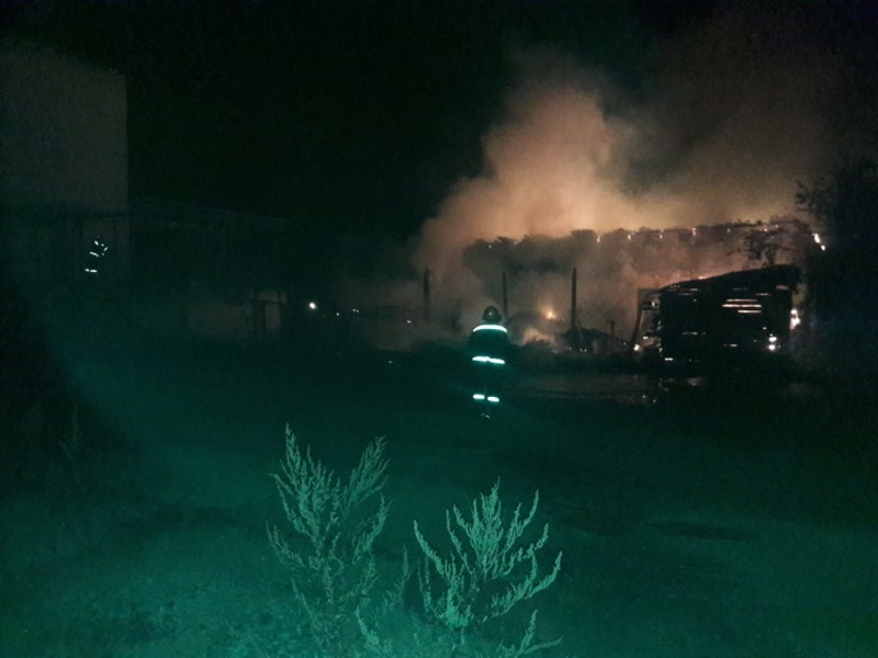 Вчера вечером во Владимирской области пожар уничтожил 172 квадратных метров здания
