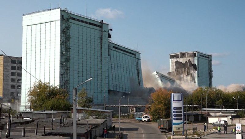 В Муроме взорвали здание бывшего элеватора