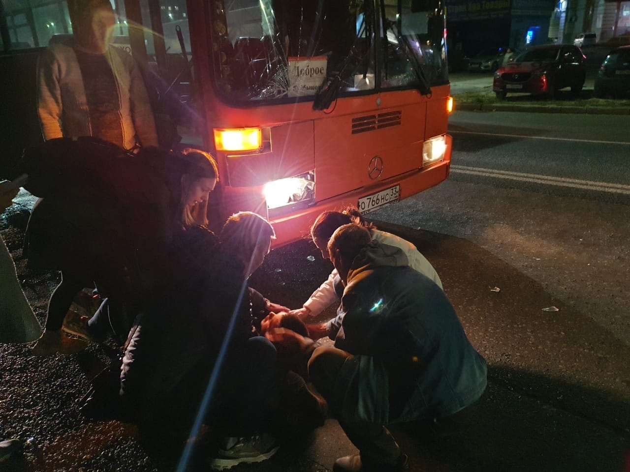 Во Владимире свидетели наезда автобуса на пешехода называют причины аварии