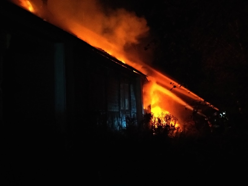 Во Владимире произошел крупный пожар. В доме сгорело 200 квадратных метров