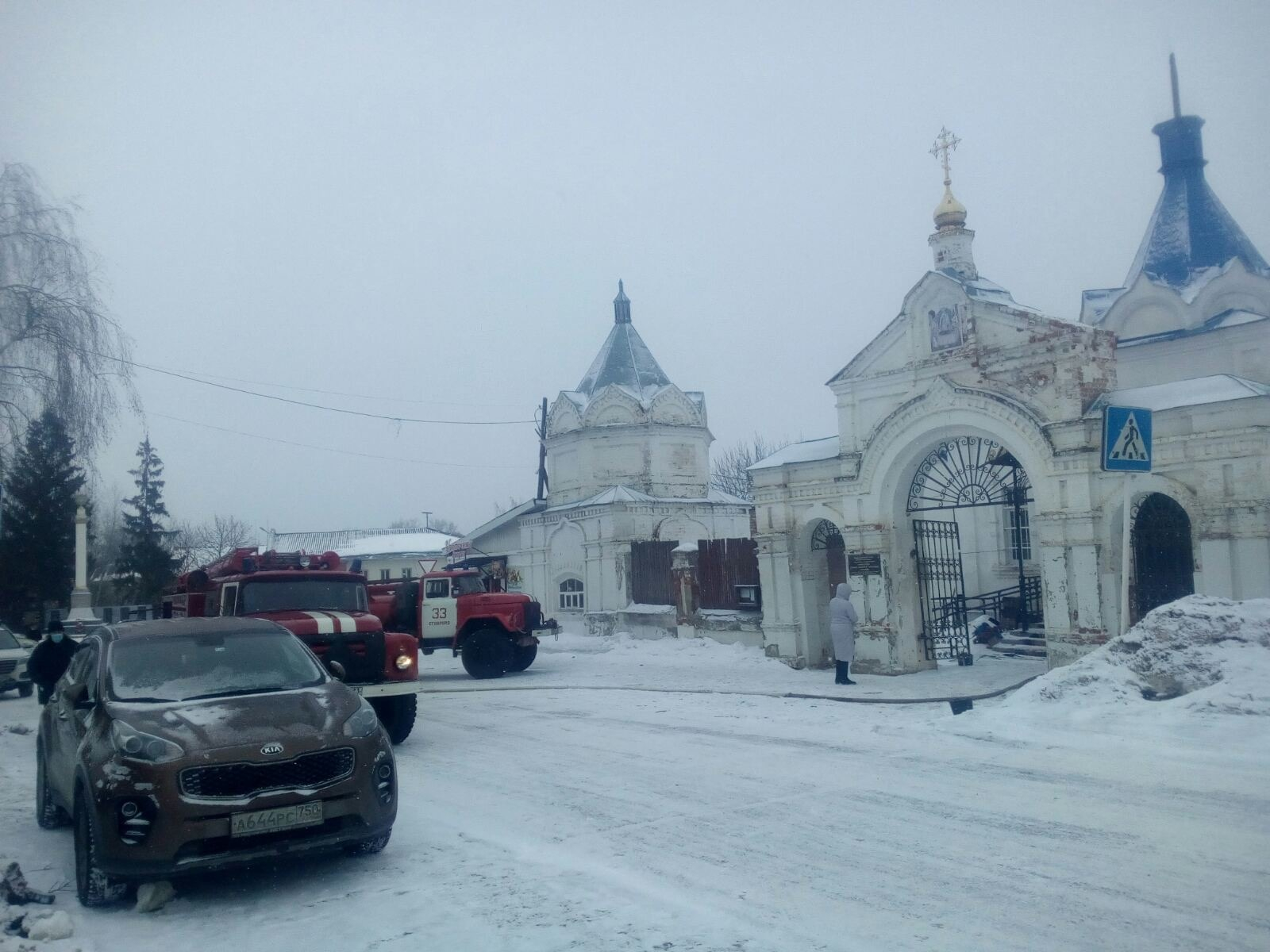 Пожарные спасли от уничтожения Свято-Успенский храм во Владимирской области
