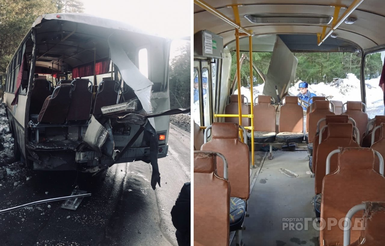В Коврове пассажир чудом остался жив при столкновении рейсового автобуса и КАМАЗа