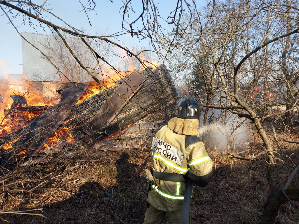 Из-за брошенного окурка едва не сгорела деревня в Киржачском районе