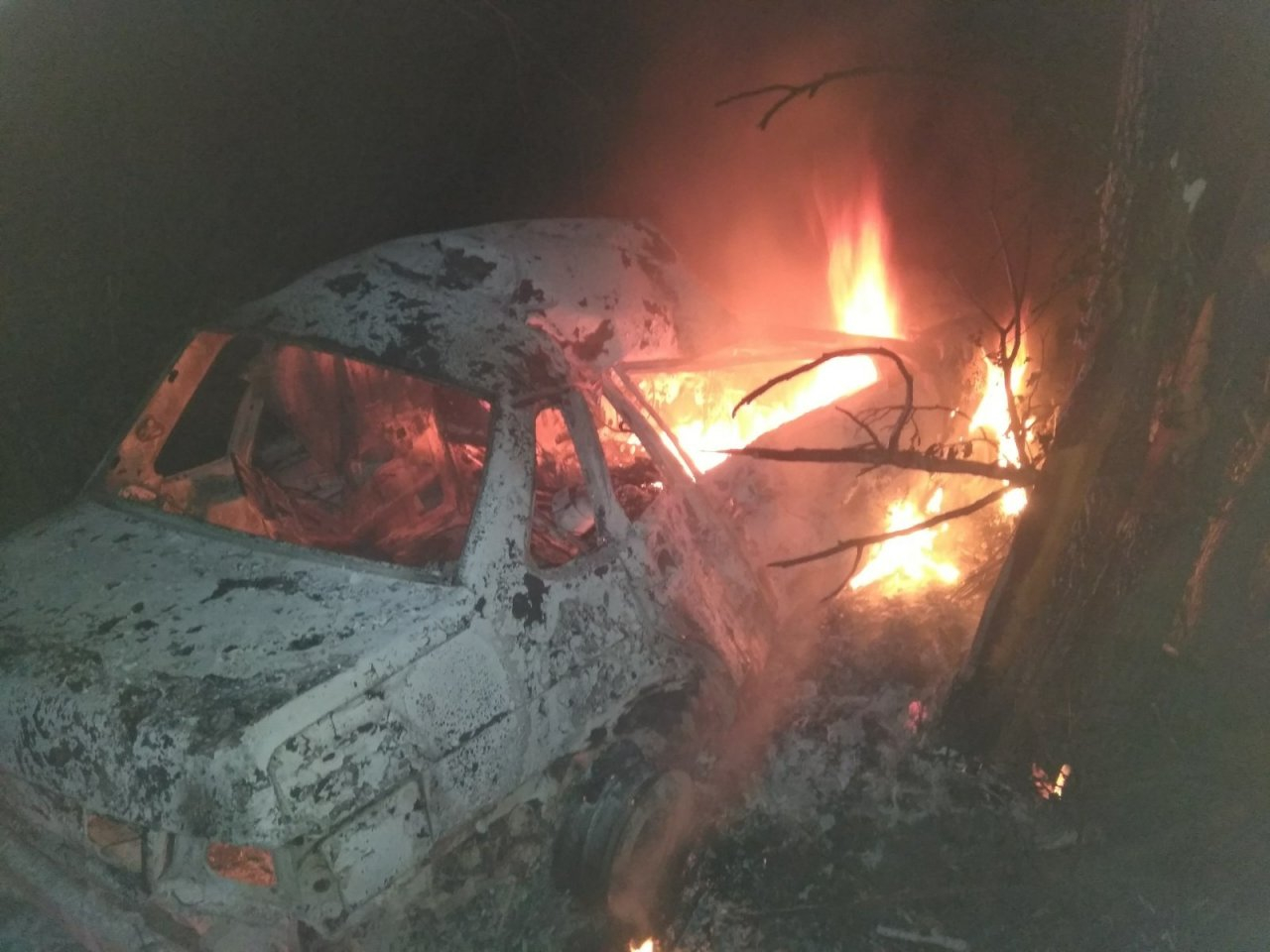 В ДТП в Камешковском районе человек заживо сгорел в машине