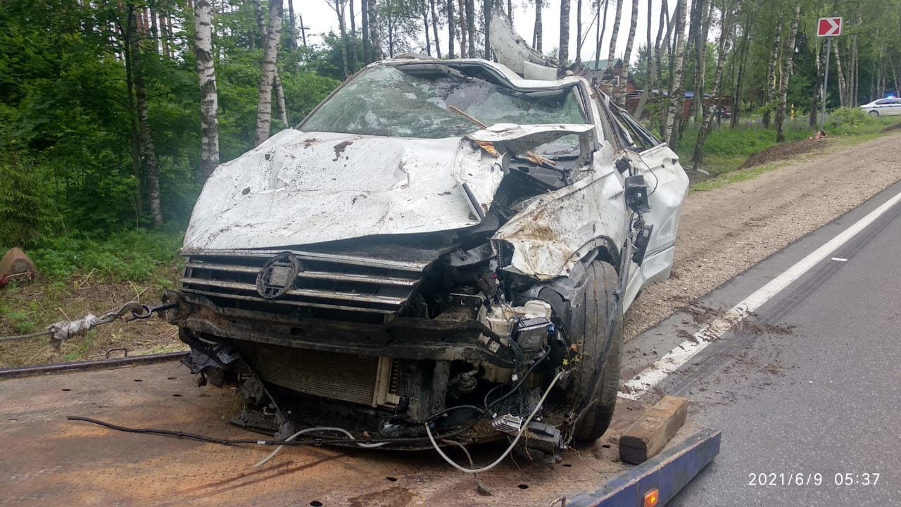 В Киржачском районе машина превратилась в груду металлолома