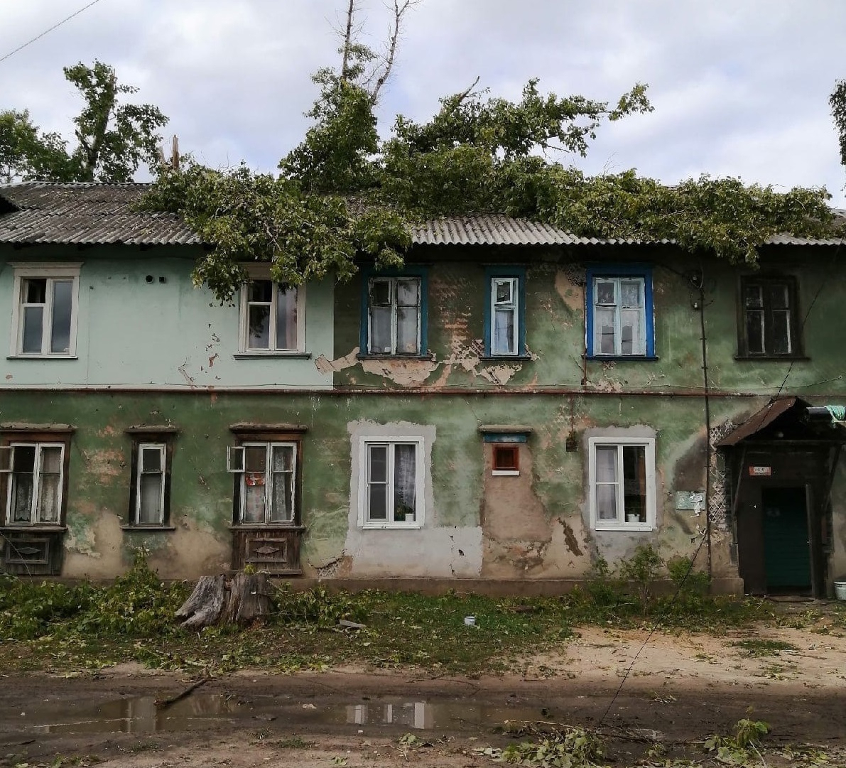 Жуткие последствия урагана в Киржаче