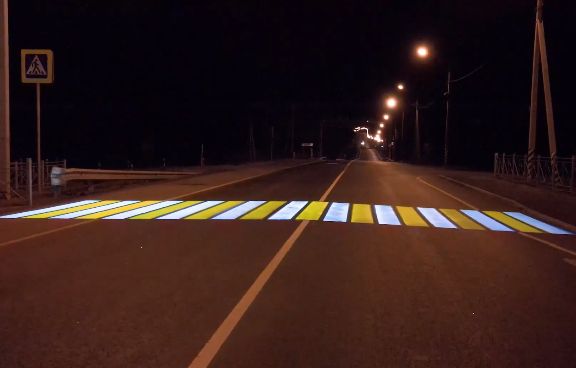 Во Владимирской области на дорогах хотят оборудовать светящиеся "зебры"