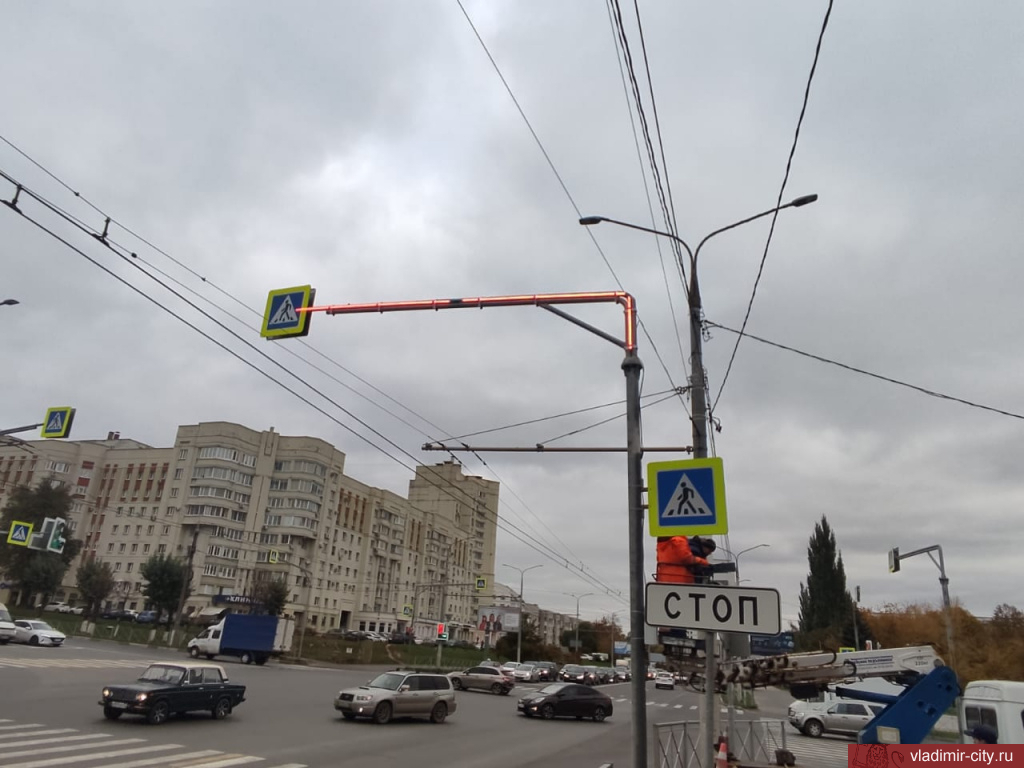 Владимирские светофоры оборудуют светодиодной подсветкой