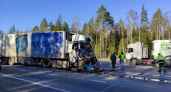 "Кабину грузовика просто снесло!": На М7 столкнулись две фуры